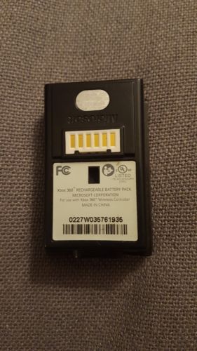 Official Microsoft Xbox 360 Rechargeable Battery Pack (Untested) AS IS!
