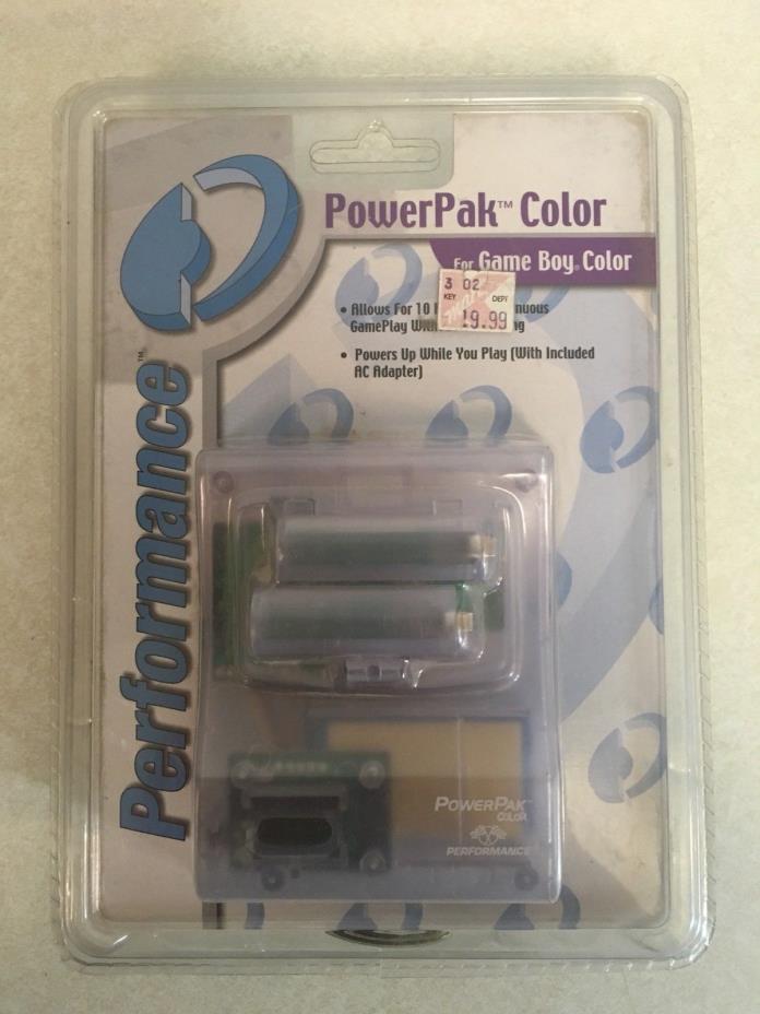 NEW PERFORMANCE POWERPAK COLOR FOR GAME BOY COLOR 10 HRS WITHOUT RECHARGING