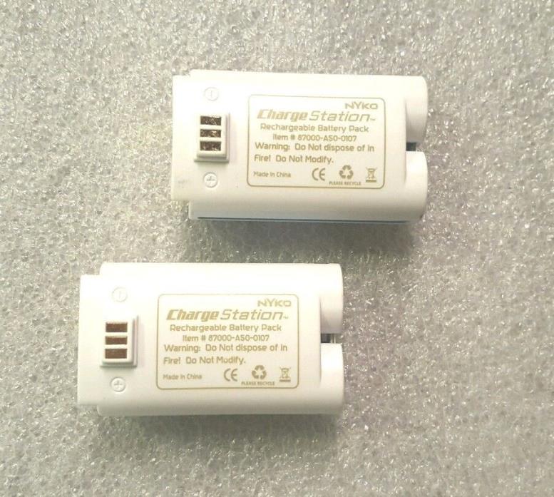 NYKO Nintendo Wii Battery Lot Of 2 For NYKO Charge Station