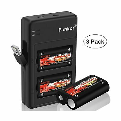 Ponkor Xbox One Controller Battery 2500mAh, High-Speed Charging Technology Re...