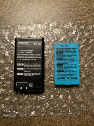 Lot Of 2 Nintendo Batteries 3DS Gameboy Advance Sp