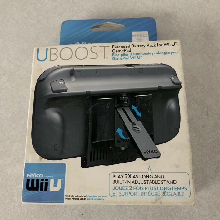 Nyko UBoost Extended Battery Pack for Wii U (87157-P37) Game Pad Black