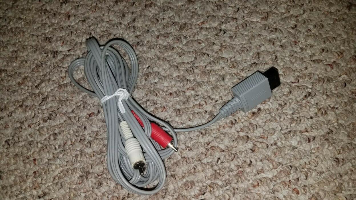 Nintendo Wii AV Audio Video Composite RCA AV Cable RVL-009 OEM Cord
