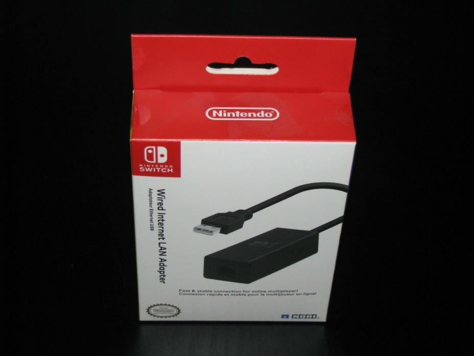 New Nintendo Switch Wired Internet LAN Adapter by HORI Licensed NEW SEALED