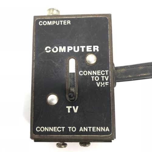 Vintage RF Switch Box Adapter used for ATARI 2600 PARTS or REPAIR ONLY Untested