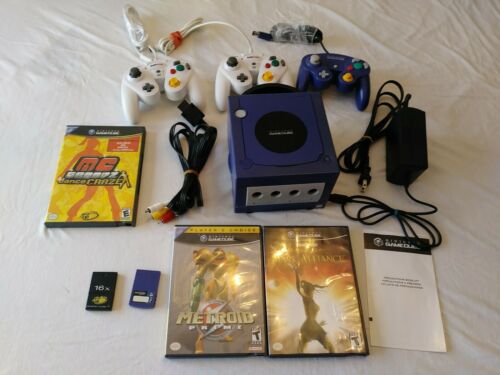 GAMECUBE GAME SYSTEM & GAME LOT COMPLETE SYSTEM