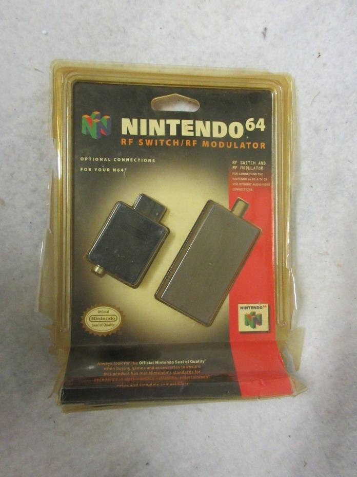 RF Switch/RF Modulator for Nintendo 64 N64 Official OEM NEW Sealed Blister Pack