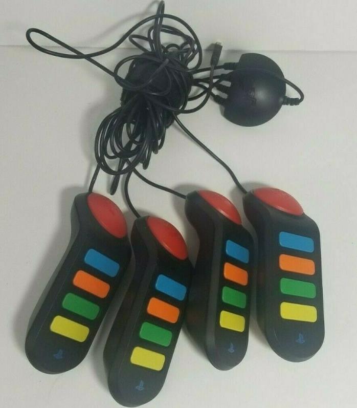 Genuine Sony Playstation Buzz Controllers PS2 PS3 USB Wired Quiz Game Buzzers