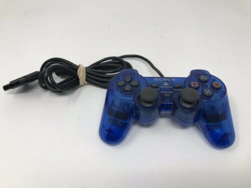 Playstation 2 Controller Blue SCPH-10010 Official OEM PS2