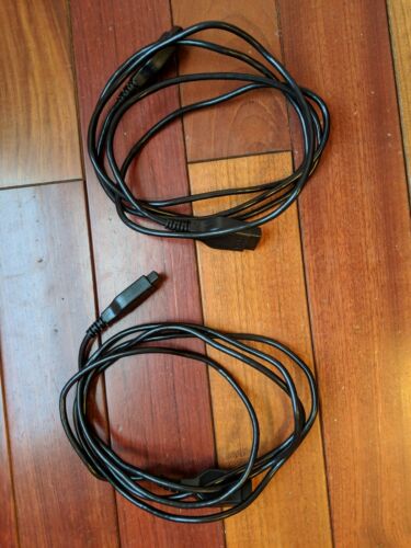 Bundle of 2 Official OEM Sega Genesis Controller Extension Cables 80 inches