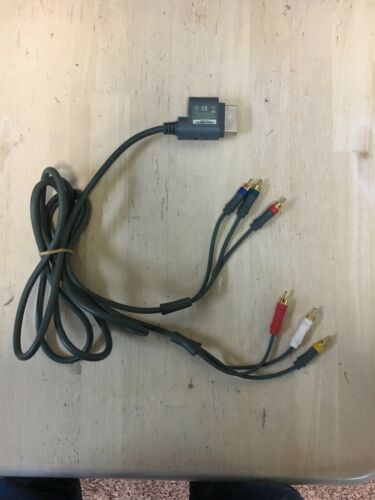 Microsoft Xbox 360 HDTV Adapter RCA Connection Cable Audio Video Wire  *OEM*