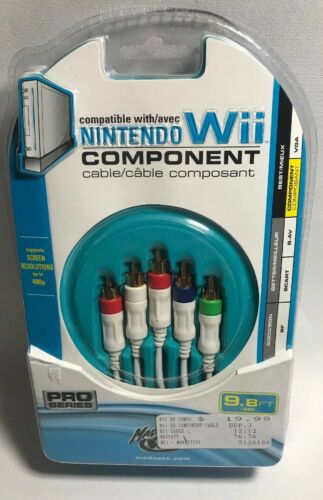 Nintendo Wii Component Cable HD by Mad Catz Brand New Factory Sealed