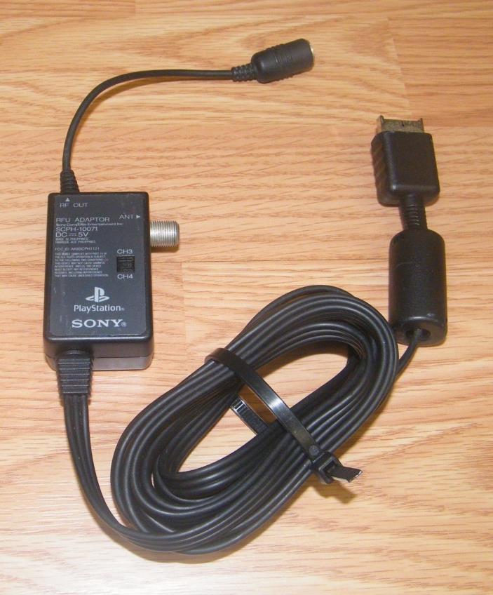 Genuine Sony (SCPH-10071) 5V RFU Adapter Coaxial Hookup For PlayStation PS2