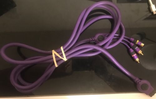 Genuine Monster Cable N64 Gamecube Super Nintendo SNES S-Video Cord Purple Rare