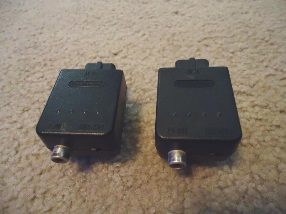 LOT 2 OFFICIAL OEM NINTENDO 64 AV IN / RF OUT ADAPTER CONVERTER MODULE NUS-003