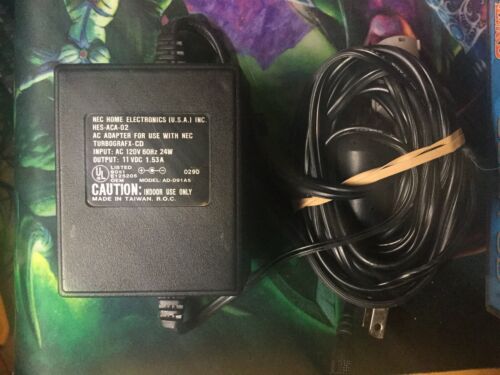 Original OEM NEC TurboGrafx-CD AC Adapter Power Supply Turbo Grafx Refurbished