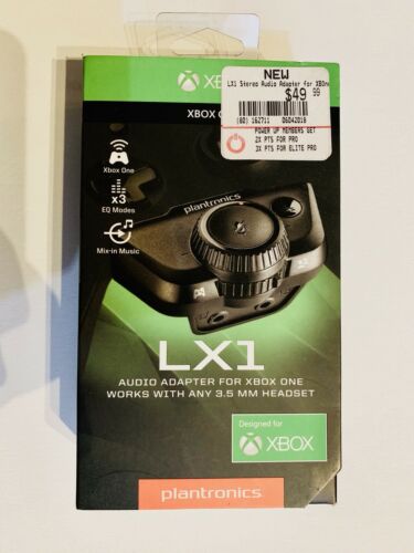 Plantronics LX1 Stereo Audio Headset Headphone Adapter For Microsoft Xbox One