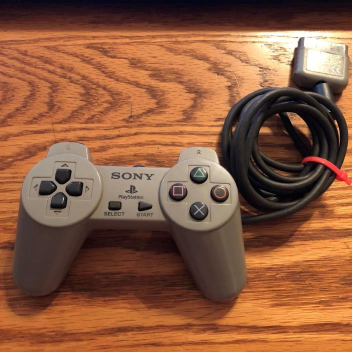 Official Sony Playstation 1 PS1 Gray Non-Dualshock Controller TESTED WORKS !