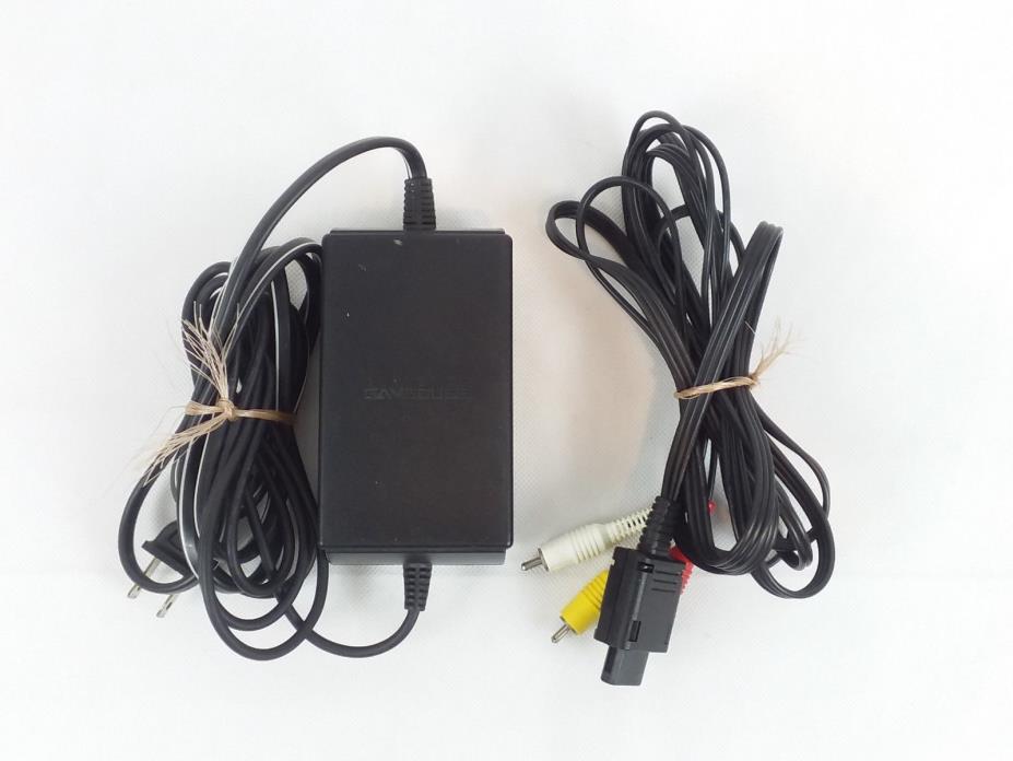 Genuine Nintendo Gamecube Power Supply Cord & AV Cable Official OEM