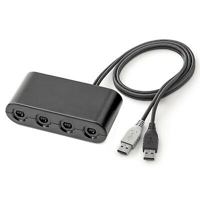 Gamecube Controller Adapter Compatible with Wii U, Nintendo Switch and PC USB...