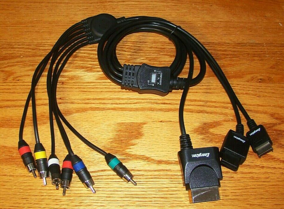 Energizer Combo Audio/Video Cable For Xbox 360, Sony PS2, PS3, Nintendo Wii