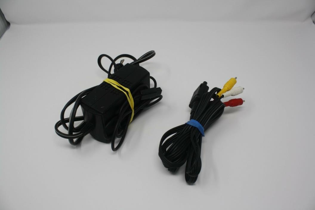 Official Nintendo Gamecube Power Supply Cable and AV Cable OEM - Tested!