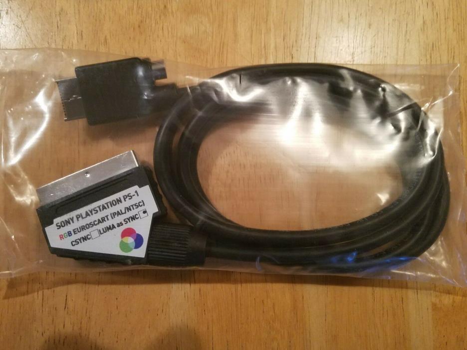 PS1/PS2 SCART Cable w/ Guncon, Packapunch, Luma, RetroGamingCables, USA Seller