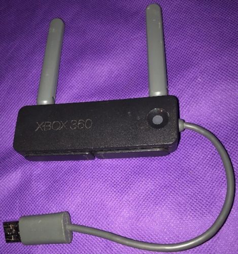 WiFi USB adapter wireless N networking black Microsoft Xbox 360 1398 pre-owned