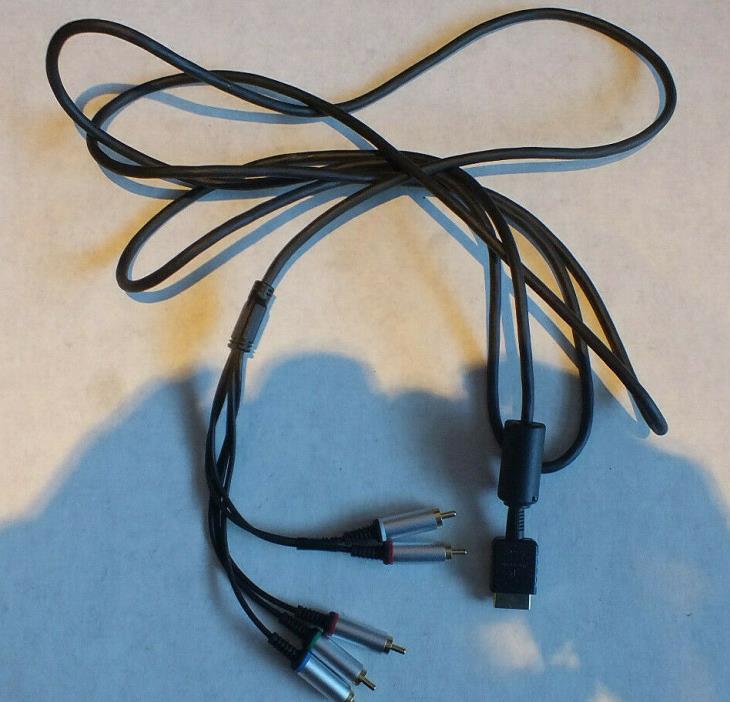 RARE Genuine Sony Playstation 2 / 3 Component AV Cable PS2 PS3 Genuine Gold Tip