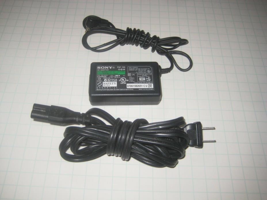 Sony PSP - 100 Charger AC Adapter PSP-100 Original OEM Genuine Cord Plug!