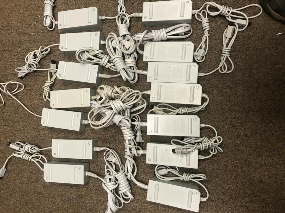 Lot of 14 Genuine Official OEM Nintendo Wii RVL-002 AC Adapter Power Supply