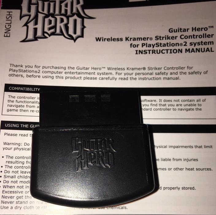 PS2 Dongle Red Octane Guitar Hero Kramer Striker Wireless Receiver (89119.806)