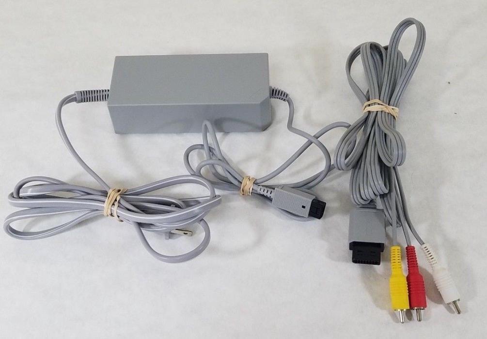 Original Nintendo Wii RVL-002 AC Adapter Power Supply - used - Bonus Video Cable