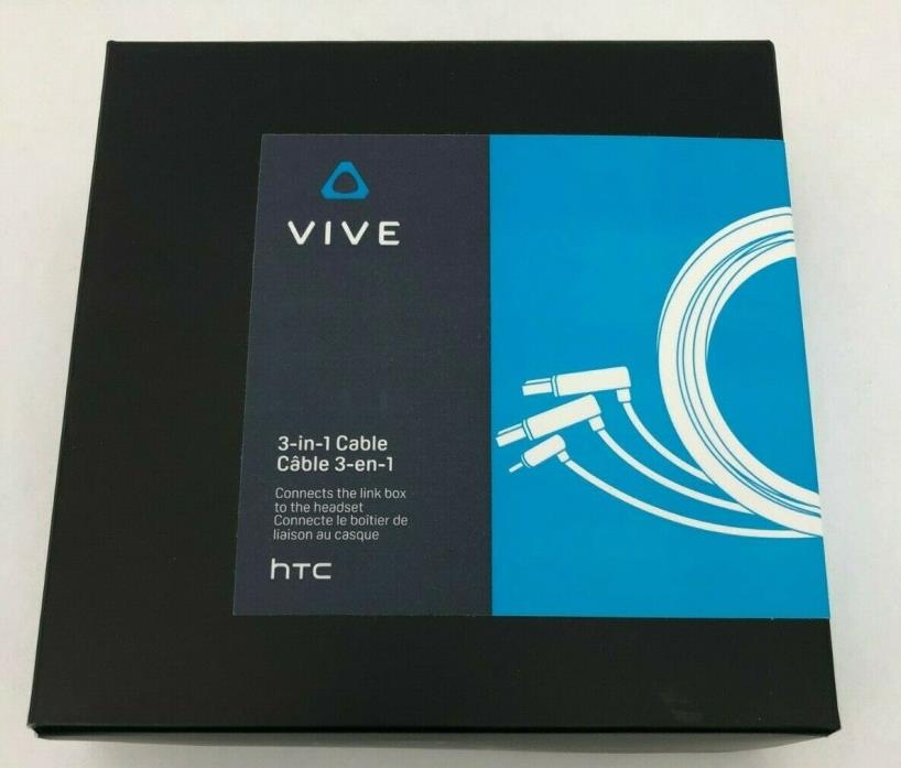Vive HTC 3-in 1 Cable | Link Box to Headset | PC | Mac | Linux  (CD91)
