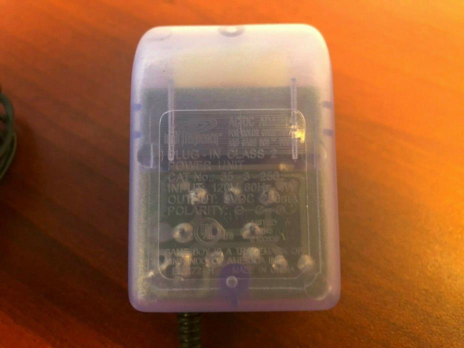 Purple AC Adaptor Power Supply - Nintendo Game Boy Color- Pocket