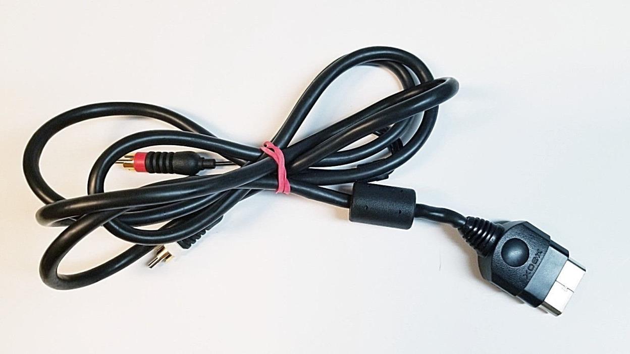 Original Microsoft Xbox AV Cable Composite RCA Cable Video (used)