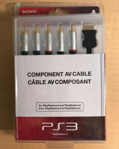 Genuine Official Sony PlayStation 2 3 PS2 PS3 Authentic HD Component AV Cable