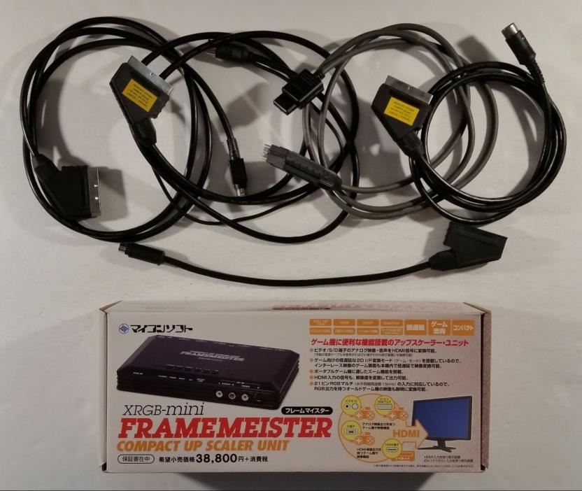 XRGB-mini Framemeister Compact Up Scaler Unit + 5 extra Scart adapters DEAL!!!