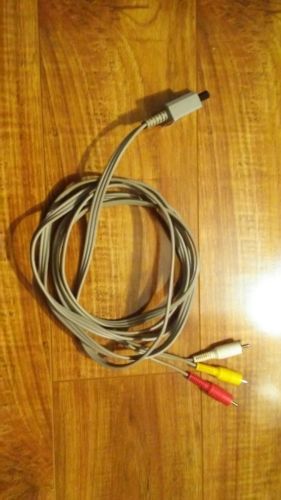 Genuine Original OEM Nintendo RVL-009 Wii Stereo AV Cable TV Composite RCA Cord