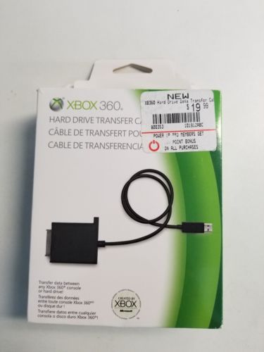 Microsoft Xbox 360 Hard Drive Transfer Cable Data cable New