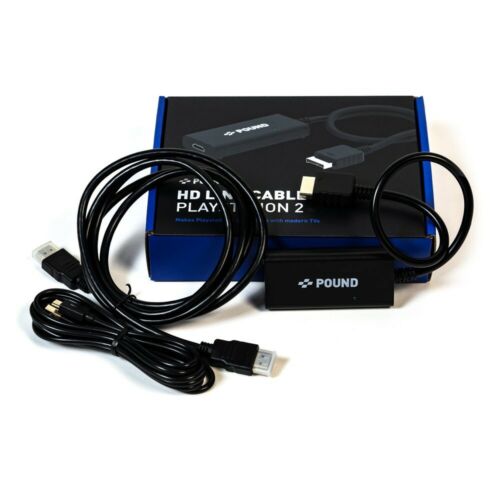 Pound Technology PlayStation 1 & 2 HDMI Adapter & Cable - Brand New & Deadstock!
