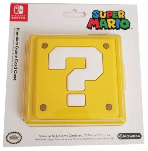 BRAND NEW Nintendo Switch Premium Game Card Case - Yellow Mario Question Block