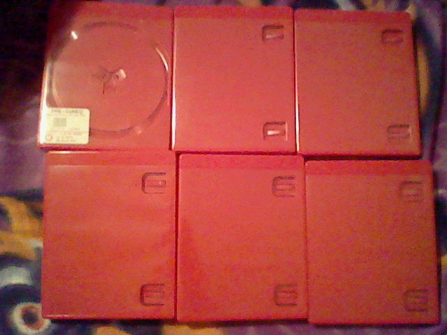 6 EMPTY Playstation 3 PS3 Blu Ray Official Sony Replacement Game GH Red Case lot