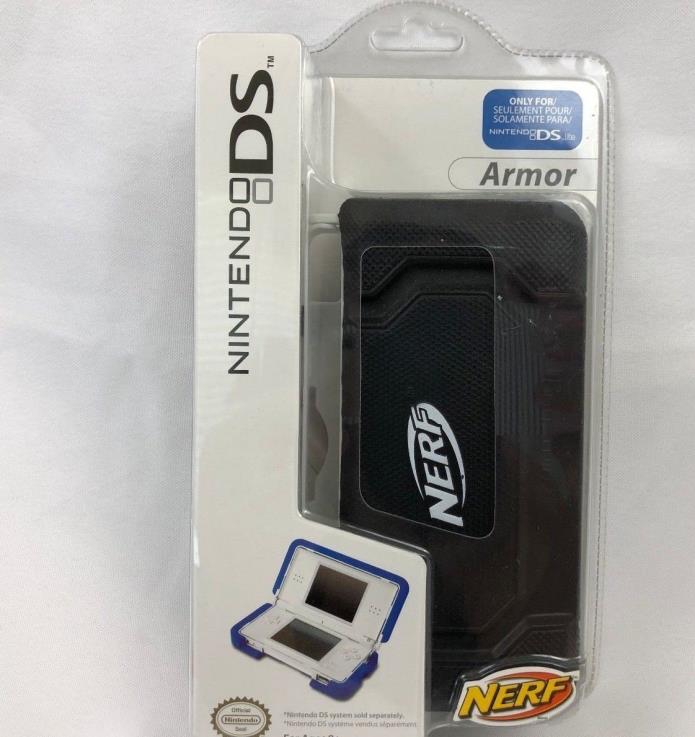 Nerf Nintendo DS Lite Armor Case Black Hard Cover