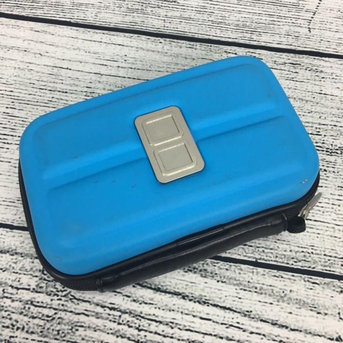Official Nintendo DS CARRYING POUCH Protective CASE Blue Metal Logo