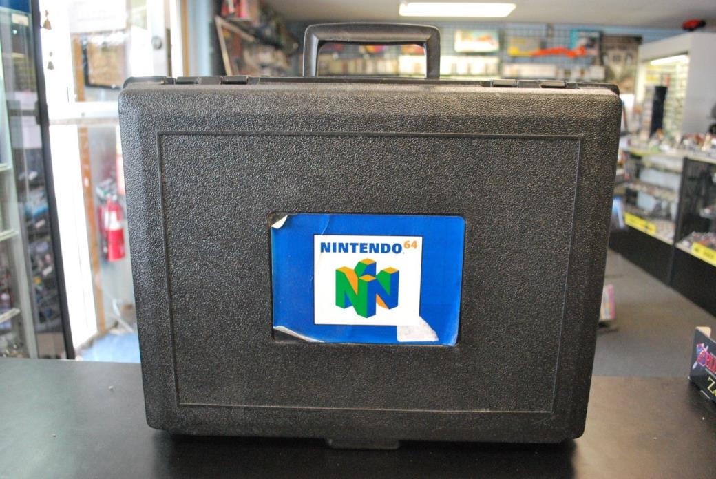 Nintendo 64 Hard Plastic Travel Rental Case for Console and Controllers