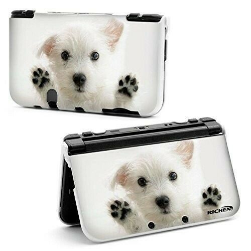 RICHEN Plastic Hard Skin Case Cover Protector Shell for Nintendo New 3DS XL Dog