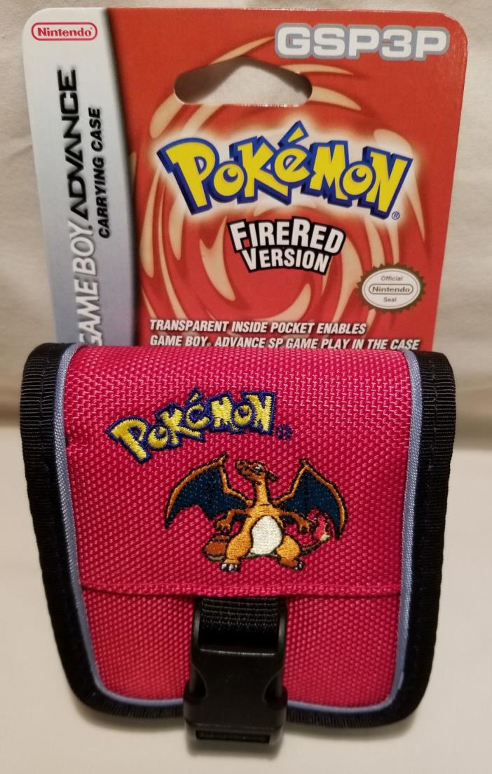 2004 Game Boy Advance Carrying Case POKEMON FIRE RED VERSION New on Card