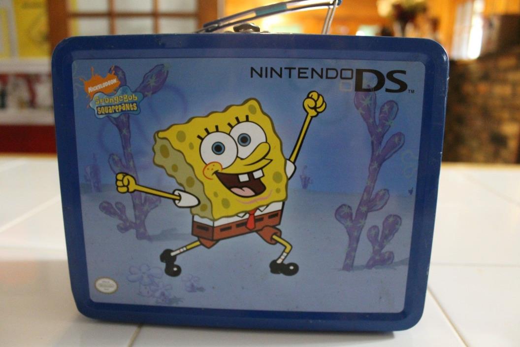 Official Nintendo DS SpongeBob Squarepants Lunch Box Carry Case Nickelodeon