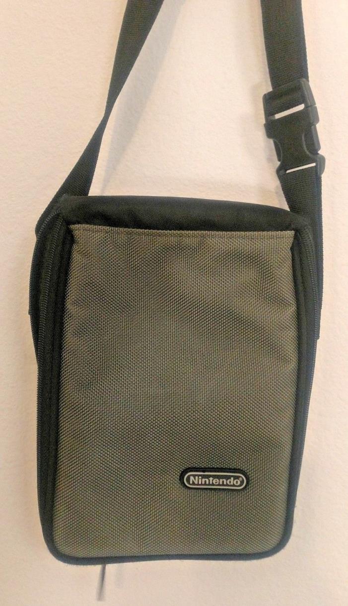 Nintendo DS Carry Case 7 x 9 x 2 inch adjustable strap black gray